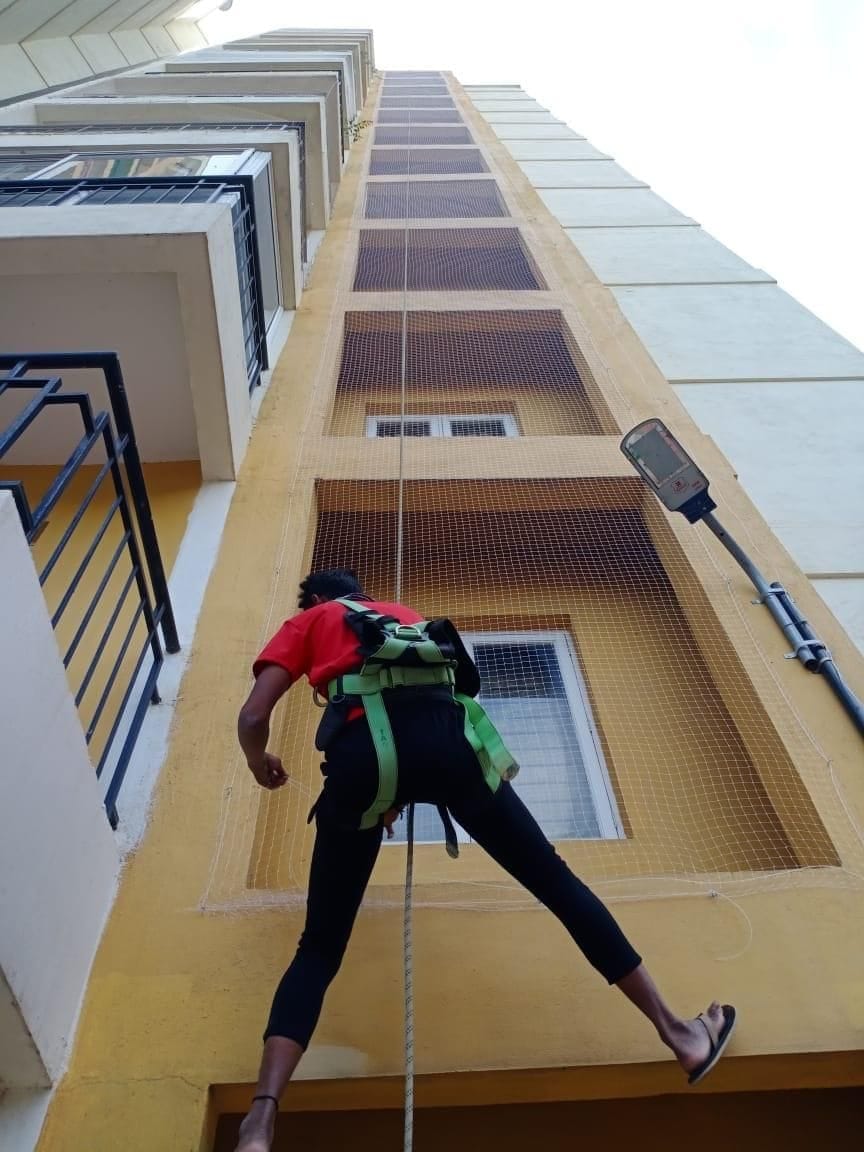 SVR Enterprises Multi-Floor Duct Shaft Bird Netting in KK Nagar, Chennai